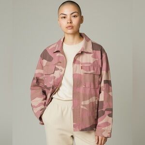 Levi's Pink and Brown Camo Jacket